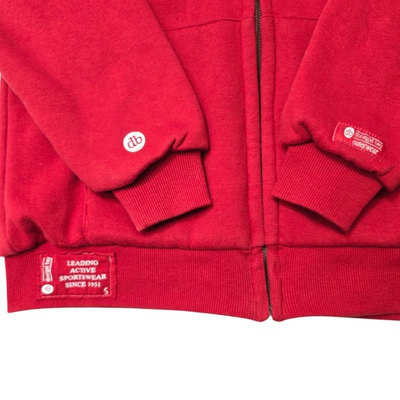 Vintage Indiana Hoosiers Reversable Zip Up Hoodie/Jacket NCAA Red Checkered Sz S - Picture 8 of 12